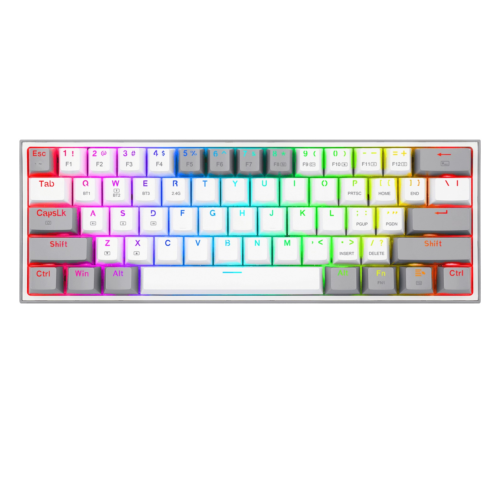 Teclado Mec&aacute;nico Redragon Fizz Pro White/Gray